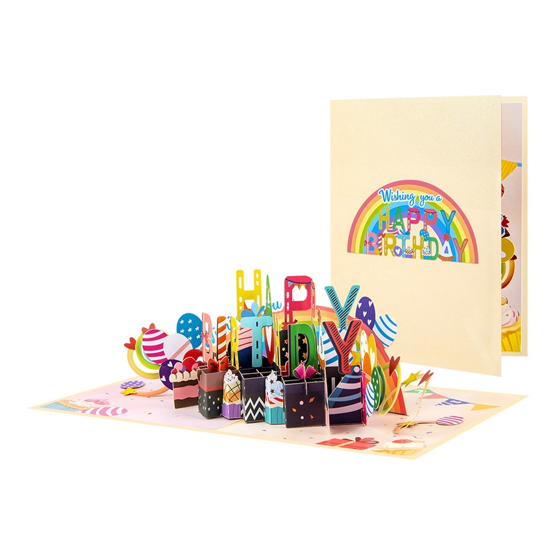 corporate 3d birthday card printing service wholesale
