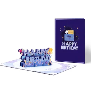 Home corporate 3d birthday card printing service wholesale