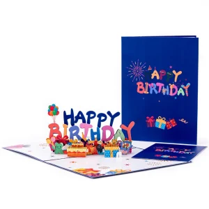 Home corporate 3d birthday card printing service wholesale