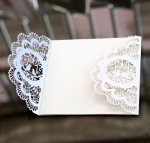 Wholesale Lace Paper Cards | Bulk Laser Cut White Corporate Wedding Invitations 2 1 300x286