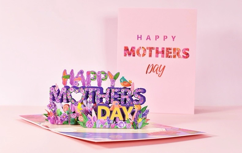 mother's day 3d pop up card | wholesale floral greeting cards